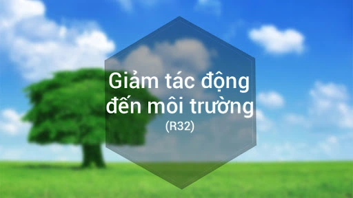 Môi trường sạch, xanh, tươi.