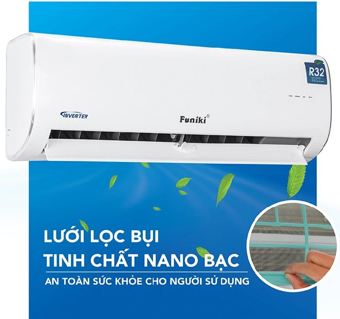 điều hòa Funiki inverter HIC12MMC tích hợp lưới lọc