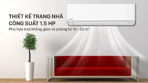 Thích hợp cho căn phòng dưới 15 mét vuông