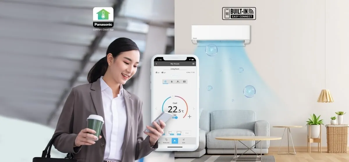 Kết nối wifi với Panasonic Comfort Cloud