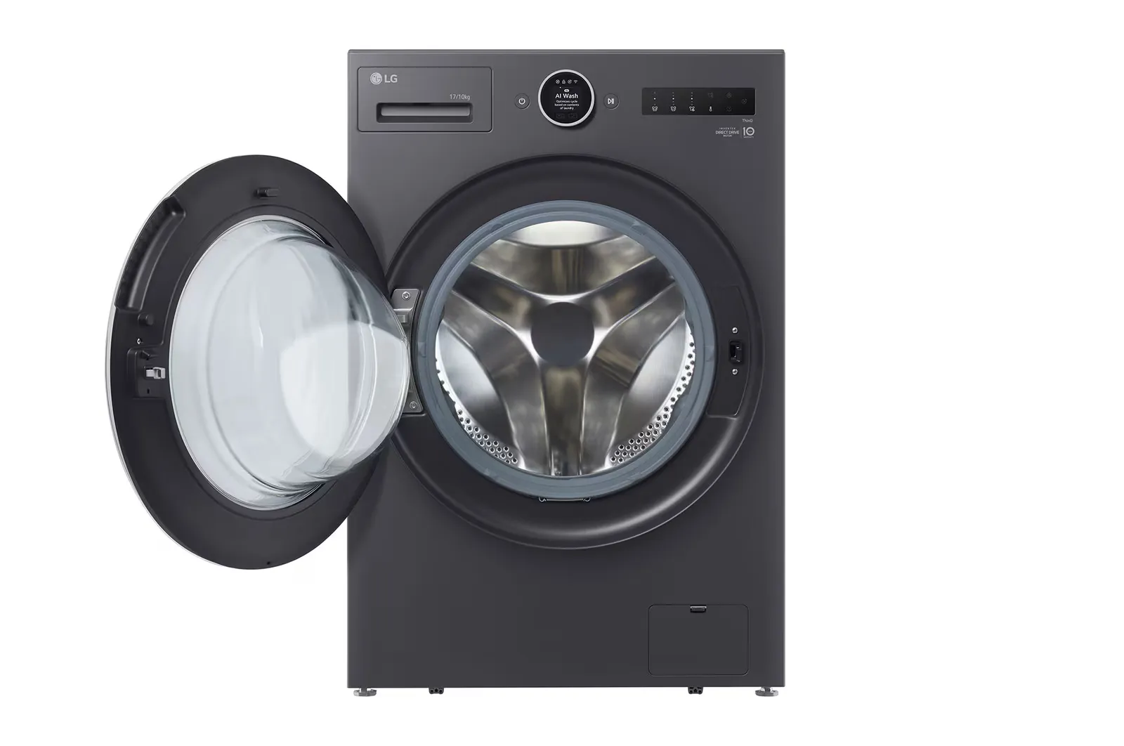 Máy giặt lồng ngang LG AI DD™ Inverter 15kg màu đen 2025  F2515SNTG