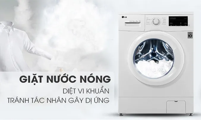  LG 9 Kg FB1209S6W giặt nóng