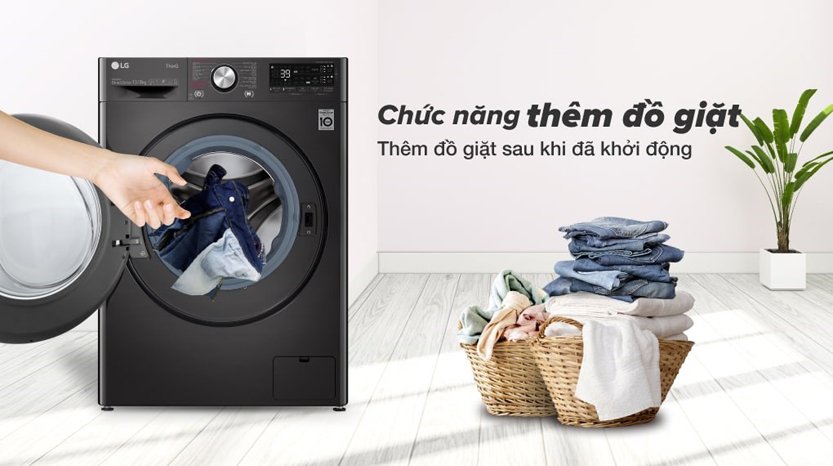 Cho phép điều khiển máy giặt từ xa qua ứng dụng SmartThinQ tiện lợi