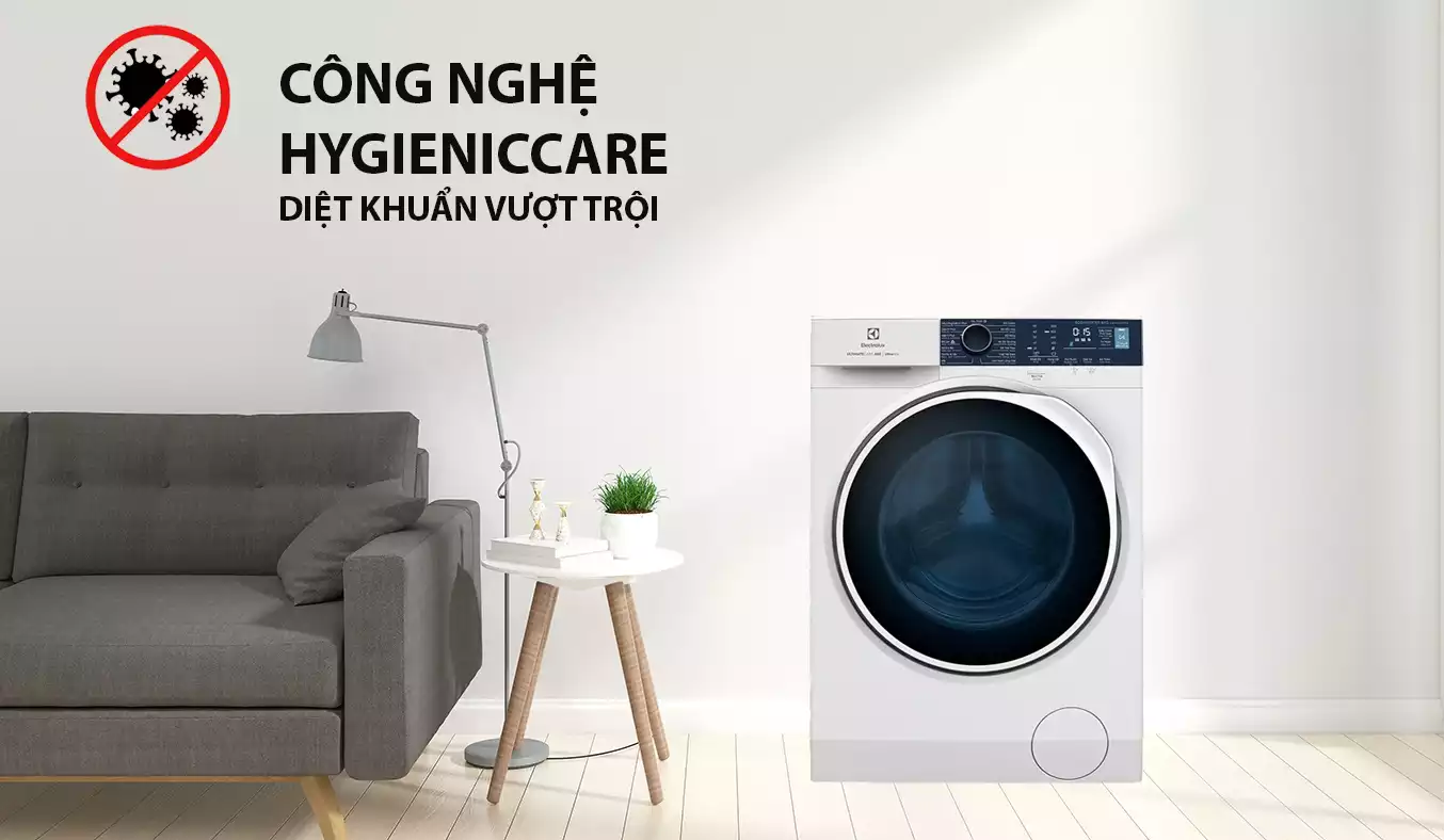 Electrolux Inverter 10 kg EWF1024P5WB, công nghệ HygienicCare