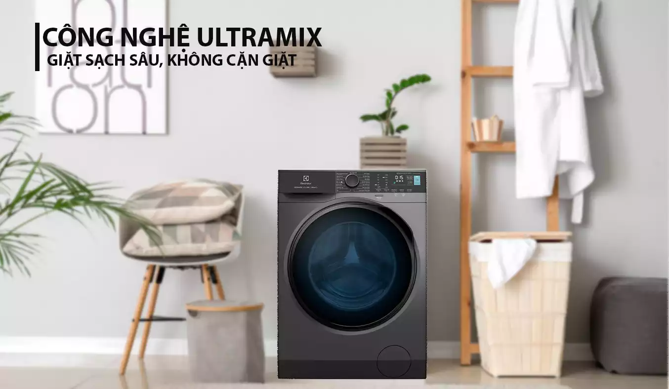 ông nghệ UltraMix giặt sạch sâu, không cặn giặt tẩy