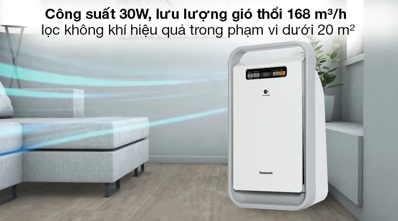 Máy lọc không khí Panasonic F-PXJ30A - Công suất 30W, lưu lượng gió thổi 168 m³/hMáy lọc không khí Panasonic F-PXJ30A - Công suất 30W, lưu lượng gió thổi 168 m³/h