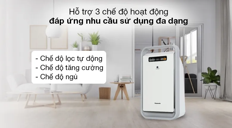 Máy lọc không khí Panasonic F-PXJ30A - 3 chế độ hoạt động tùy chọn theo nhu cầu