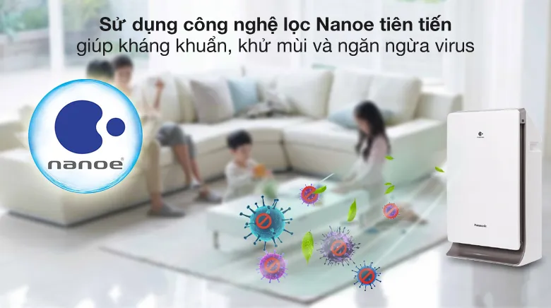 Nanoe - Máy lọc không khí Panasonic F-PXM35A-S