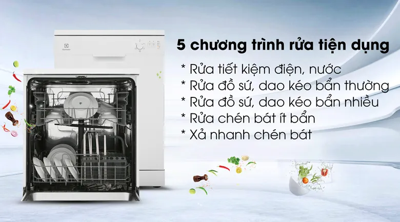 Máy rửa bát Electrolux ESF5206LOW 1950W - 5 chương trình rửa