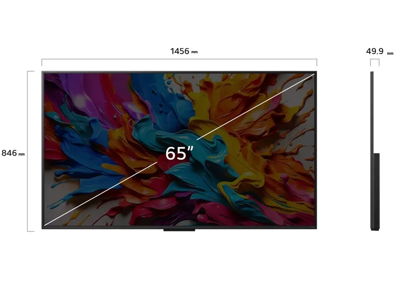 TV LG Kết nối Không dây QNED evo AI 65 inch với công nghệ truyền tải video & âm thanh 4K 144Hz 65QNED9MASA