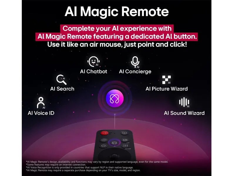 Tivi LG75QNED9MASA kèm điều khiển thông minh Magic AI
