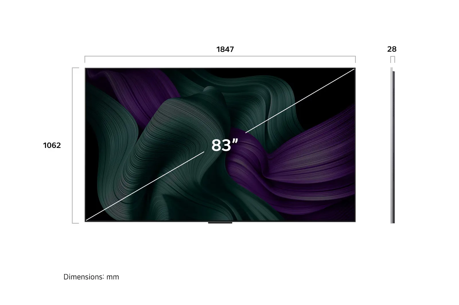 TV  LGKết nối Không dây OLED evo AI M5 83 inch với công nghệ truyền tải video & âm thanh 4K 144Hz OLED83M5PSA