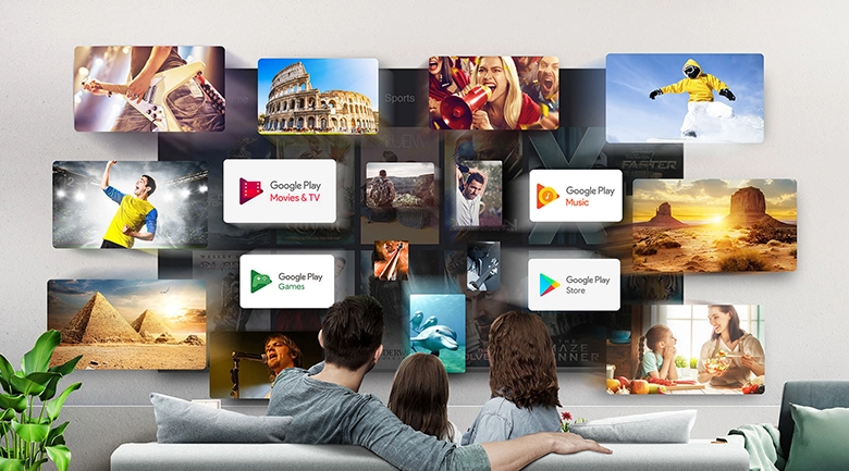    TCL 75T66 chạy hệ điều hành Google TV mới nhất giao diện thân thiện