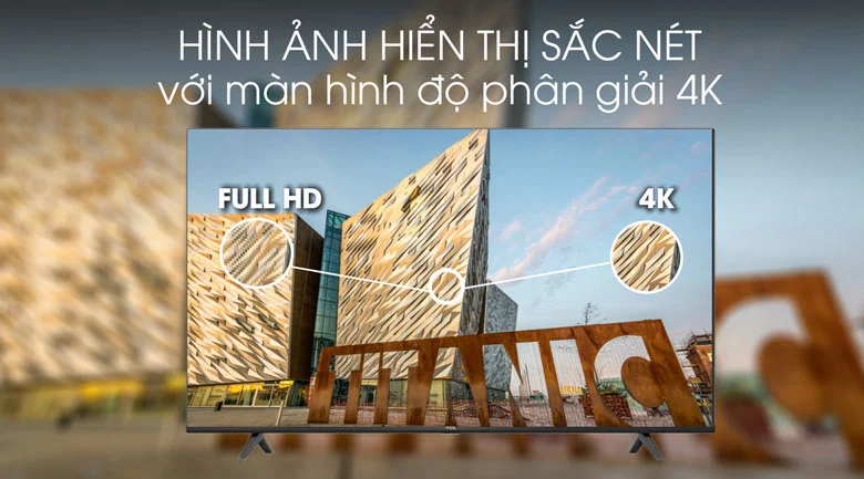 Độ phân giải 4K cho hình ảnh sắc nét gấp 4 lần độ phân giải Full HD