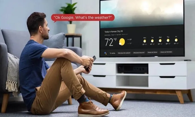 Google Tivi QLED TV TCL 4K 65 inch 65C645 sử dụng hệ điều hành Google TV được thiết kế trực quan