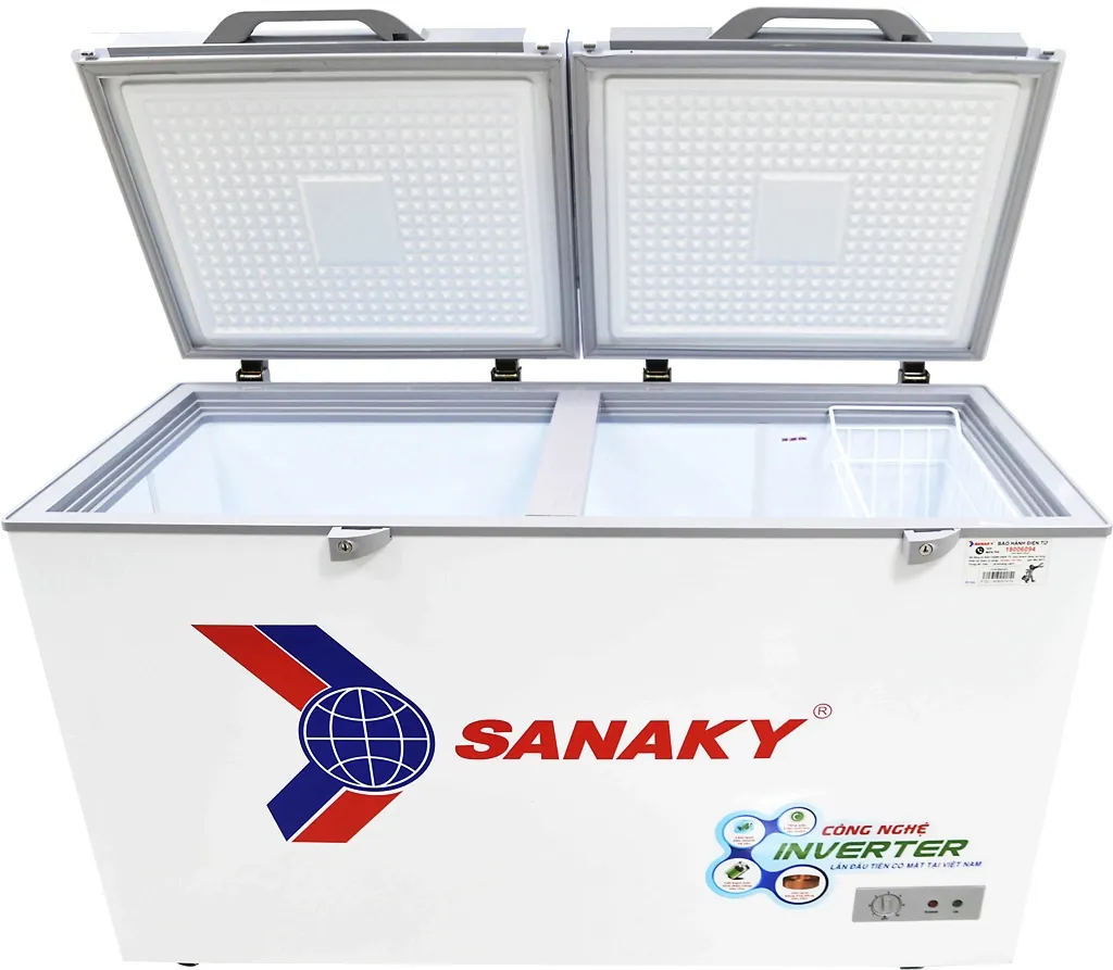 Tủ đông Sanaky Inverter 530 lít VH-6699HY3 trang bị giỏ đựng đồ