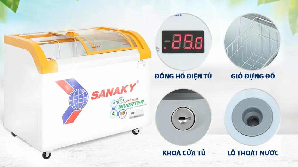 Tủ Đông Sanaky Inverter 280 lít VH-3899K3B - Tiện ích