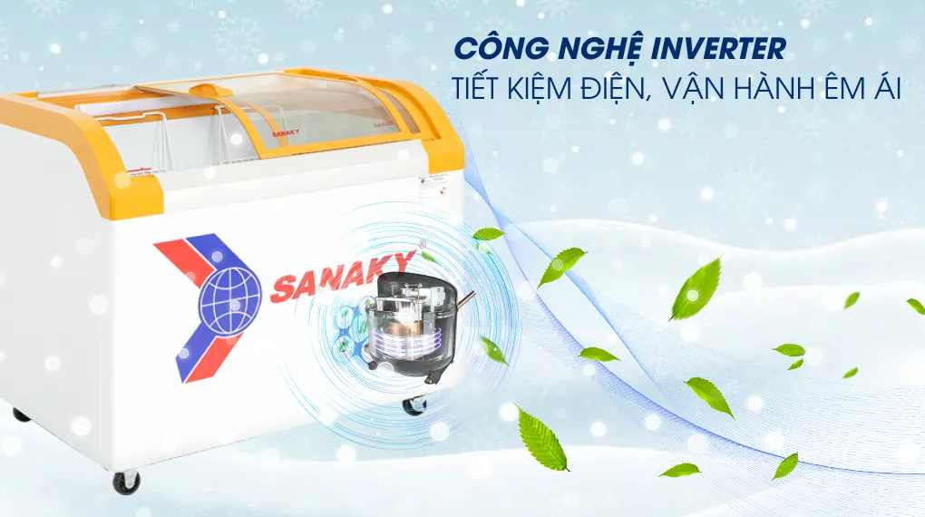 Tủ Đông Sanaky Inverter 280 lít VH-3899K3B - Công nghệ tiết kiệm điện