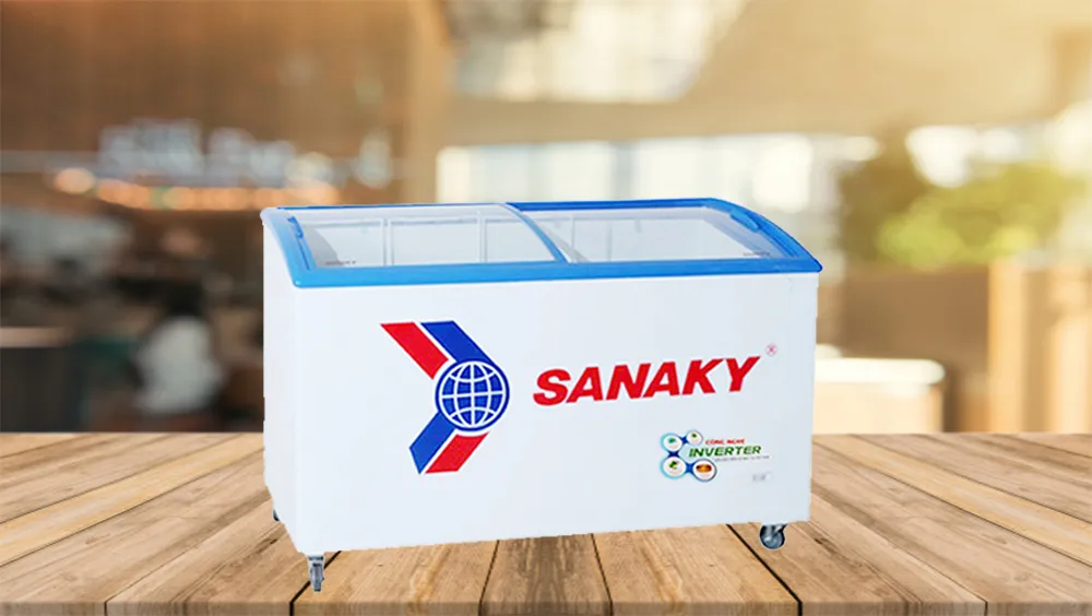 Tủ đông kính cong SANAKY 280 lít VH2899K3