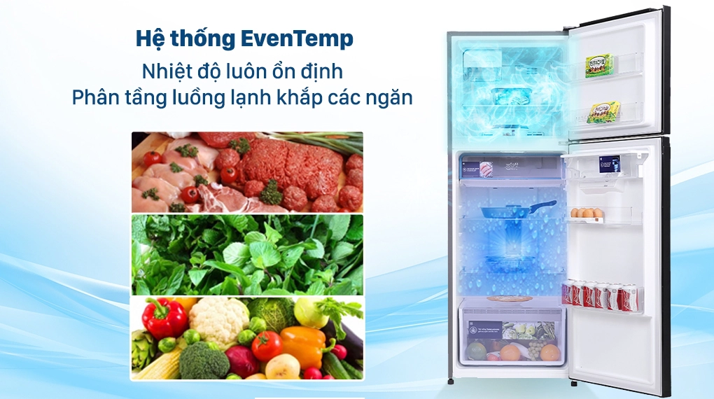 Tủ lạnh Electrolux ngăn đá trên UltimateTaste 300 341L - Mới 2024 ETB3740M-H