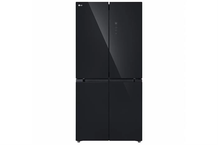 Tủ lạnh LG French door mặt gương màu đen 474L 